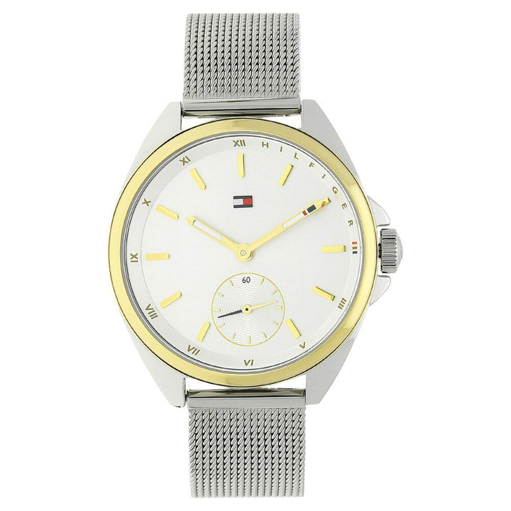 Tommy Hilfiger Quartz Analog Silver Dial Metal Strap Watch for Men-NCTH1781759W