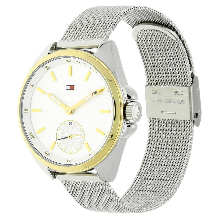 Tommy Hilfiger Quartz Analog Silver Dial Metal Strap Watch for Men-NCTH1781759W