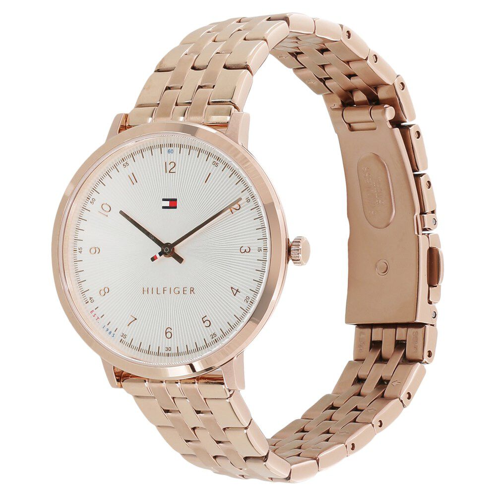 Tommy Hilfiger Quartz Analog Silver Dial Stainless Steel Strap Watch for Women