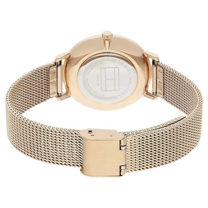 Tommy Hilfiger Quartz Analog Rose Gold Dial Stainless Steel Strap Watch for Women