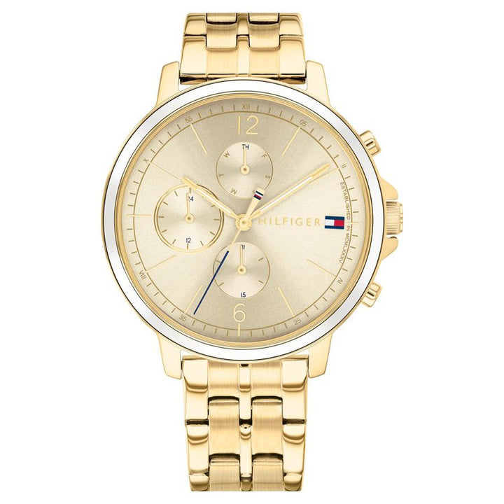 Tommy Hilfiger Champagne Dial Quartz Multifunction Watch For Women