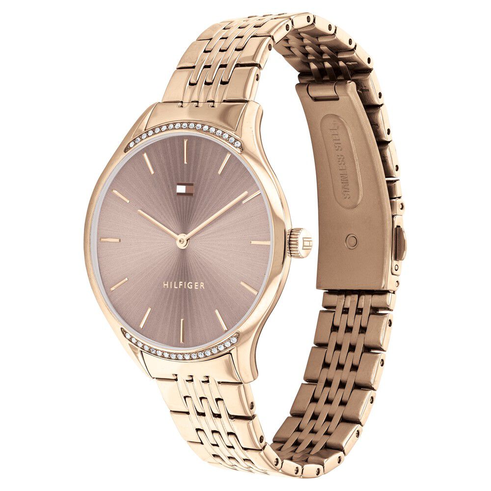 Tommy Hilfiger Quartz Analog Grey Dial Stainless Steel Strap Watch for Women NSTH1782212