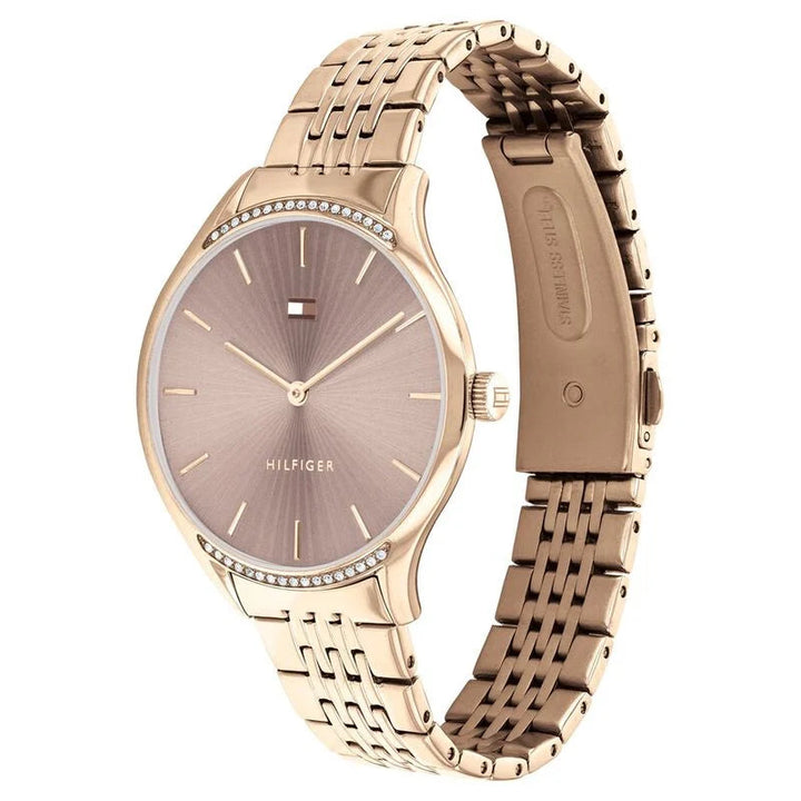 Tommy Hilfiger Quartz Analog Grey Dial Stainless Steel Strap Watch for Women NETH1782212