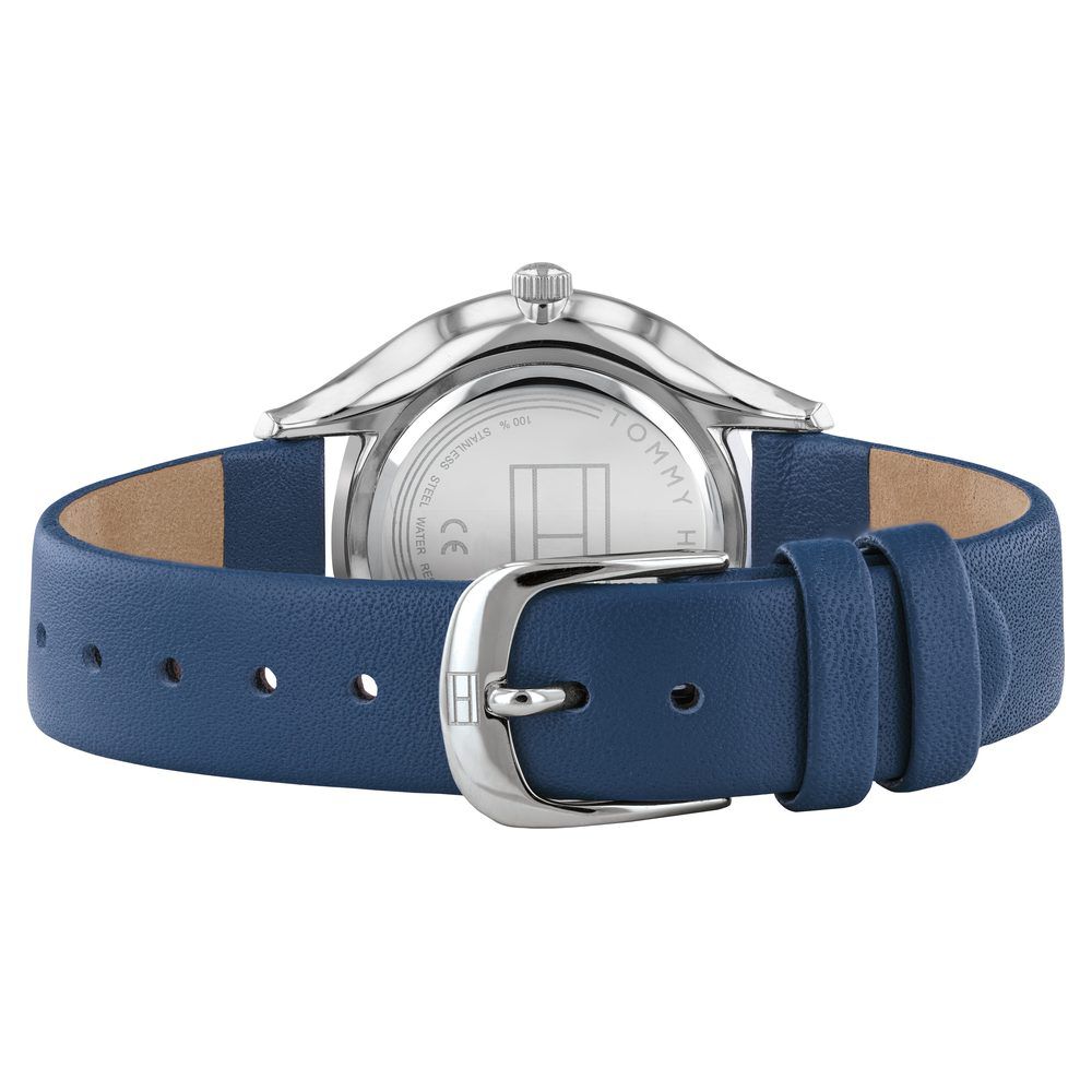 Tommy Hilfiger Quartz Analog Blue Dial Leather Strap Watch For Women