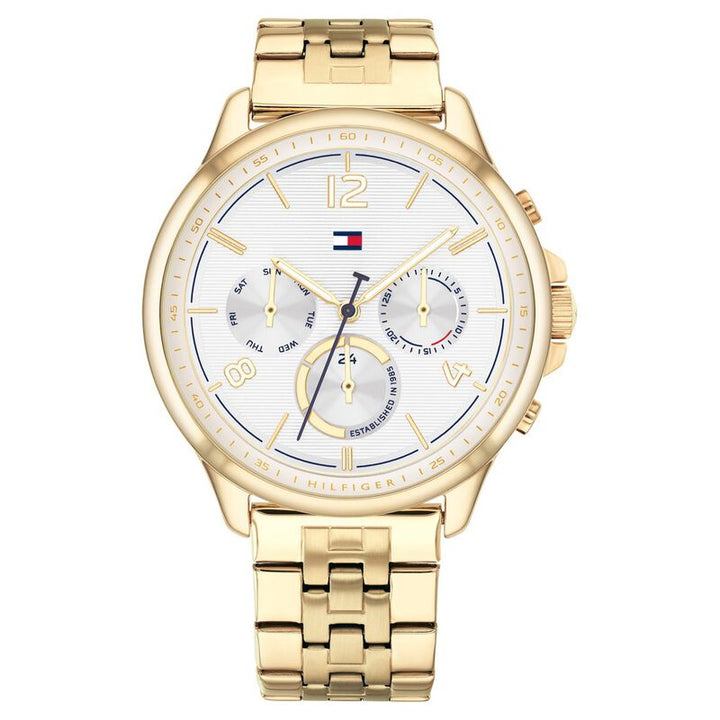 Tommy Hilfiger White Dial Quartz Multifunction Watch For Women