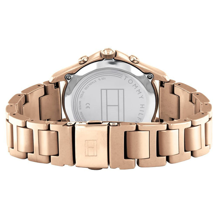 Tommy Hilfiger Quartz Multifunction Pink Dial Stainless Steel Strap Watch For Women