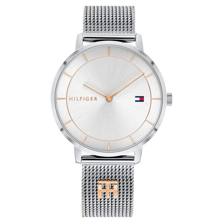 Tommy Hilfiger Quartz Analog White Dial Stainless Steel Strap Watch For Women
