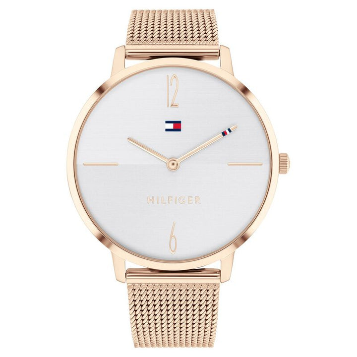 Tommy Hilfiger Quartz Analog Silver Dial Stainless Steel Strap Watch For Women