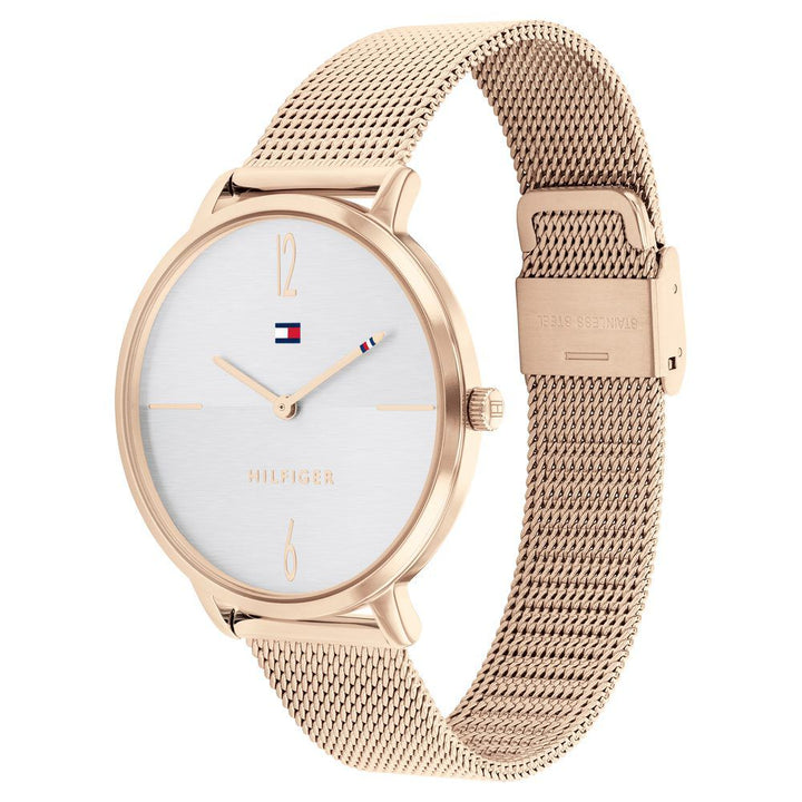 Tommy Hilfiger Quartz Analog Silver Dial Stainless Steel Strap Watch For Women