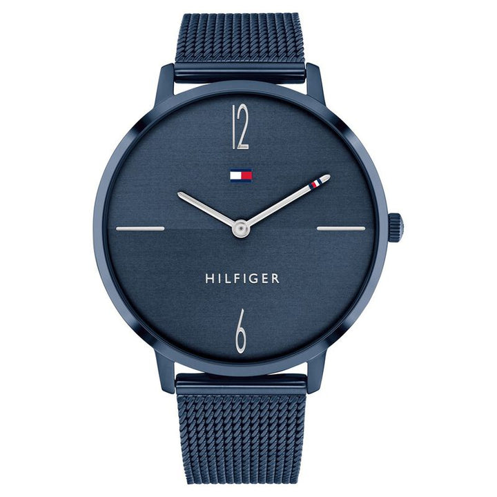 Tommy Hilfiger Quartz Analog Blue Dial Stainless Steel Strap Watch For Women