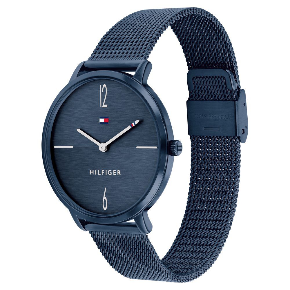 Tommy Hilfiger Quartz Analog Blue Dial Stainless Steel Strap Watch For Women