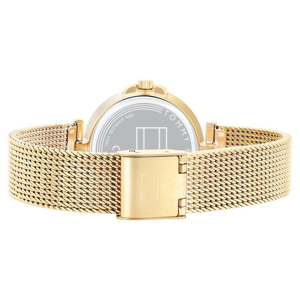 Tommy Hilfiger Quartz Analog Beige Dial Stainless Steel Strap Watch for Women NETH1782362