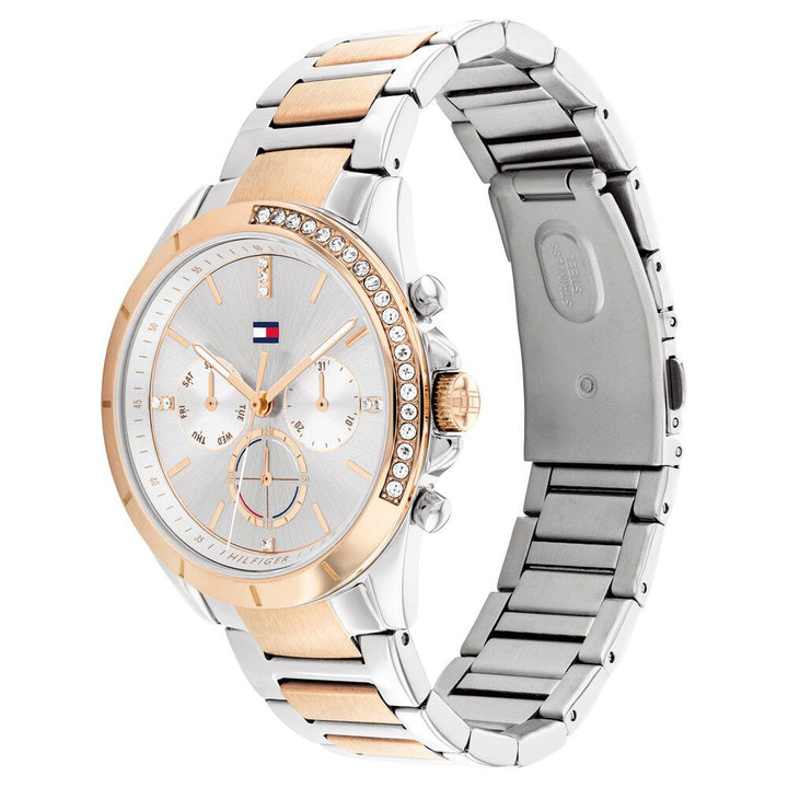 Tommy Hilfiger Quartz Multifunction Grey Dial Stainless Steel Strap Watch For Women