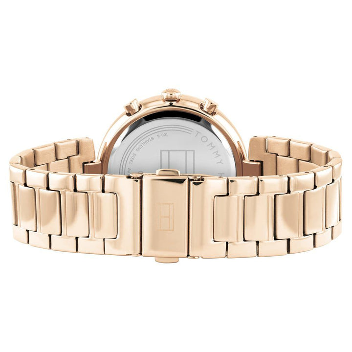 Tommy Hilfiger Quartz Multifunction Pink Dial Stainless Steel Strap Watch For Women