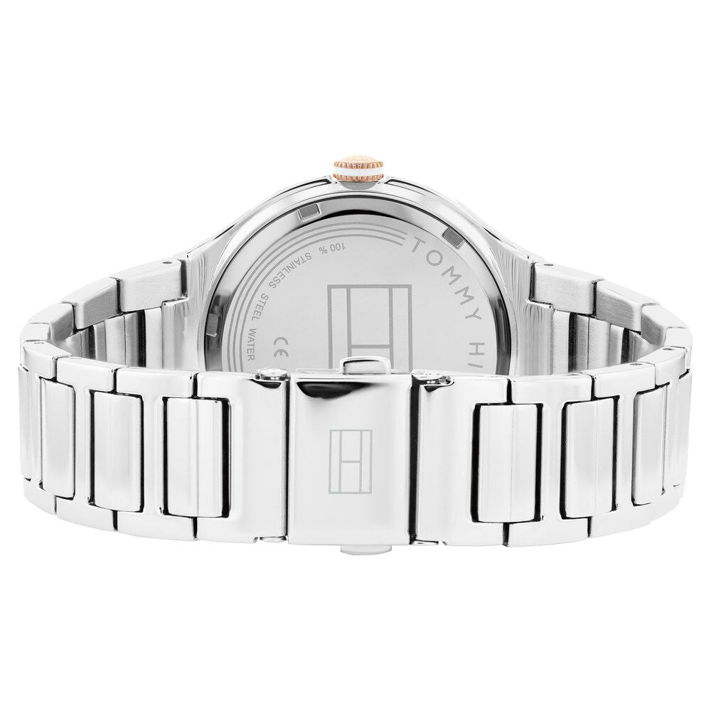 Tommy Hilfiger Quartz Analog Rose Gold Dial Stainless Steel Strap Watch For Women