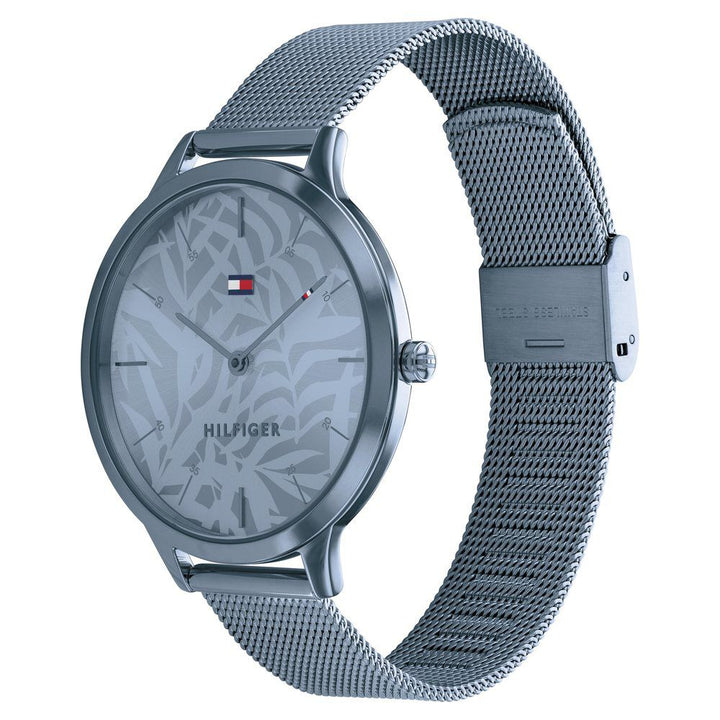 Tommy Hilfiger Quartz Analog Blue Dial Stainless Steel Strap Watch For Women