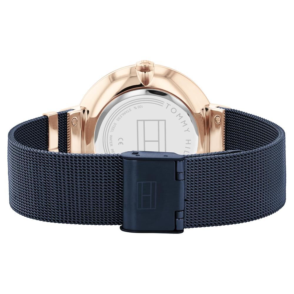 Tommy Hilfiger Quartz Analog Blue Dial Stainless Steel Strap Watch For Women