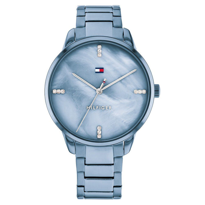Tommy Hilfiger Quartz Analog Blue Dial Stainless Steel Strap Watch for Women NETH1782547