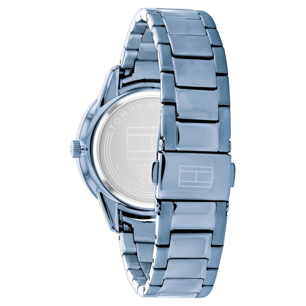 Tommy Hilfiger Quartz Analog Blue Dial Stainless Steel Strap Watch for Women NETH1782547