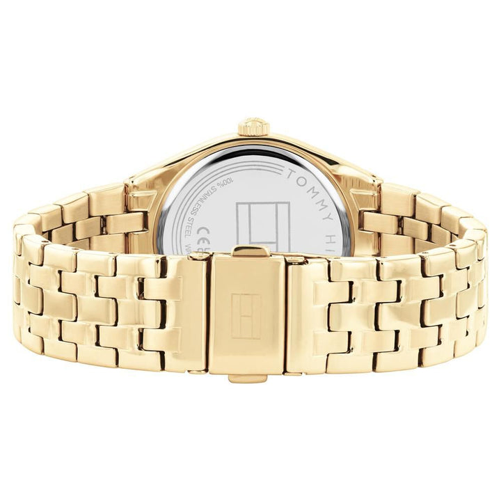 Tommy Hilfiger Quartz Analog Golden Dial Stainless Steel Strap Watch For Women