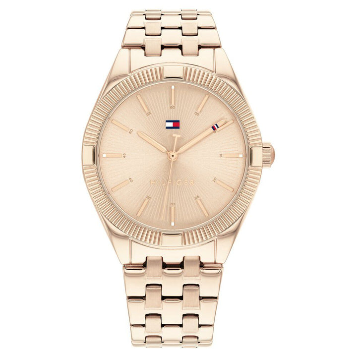 Tommy Hilfiger Quartz Analog Golden Dial Stainless Steel Strap Watch for Women TH1782551