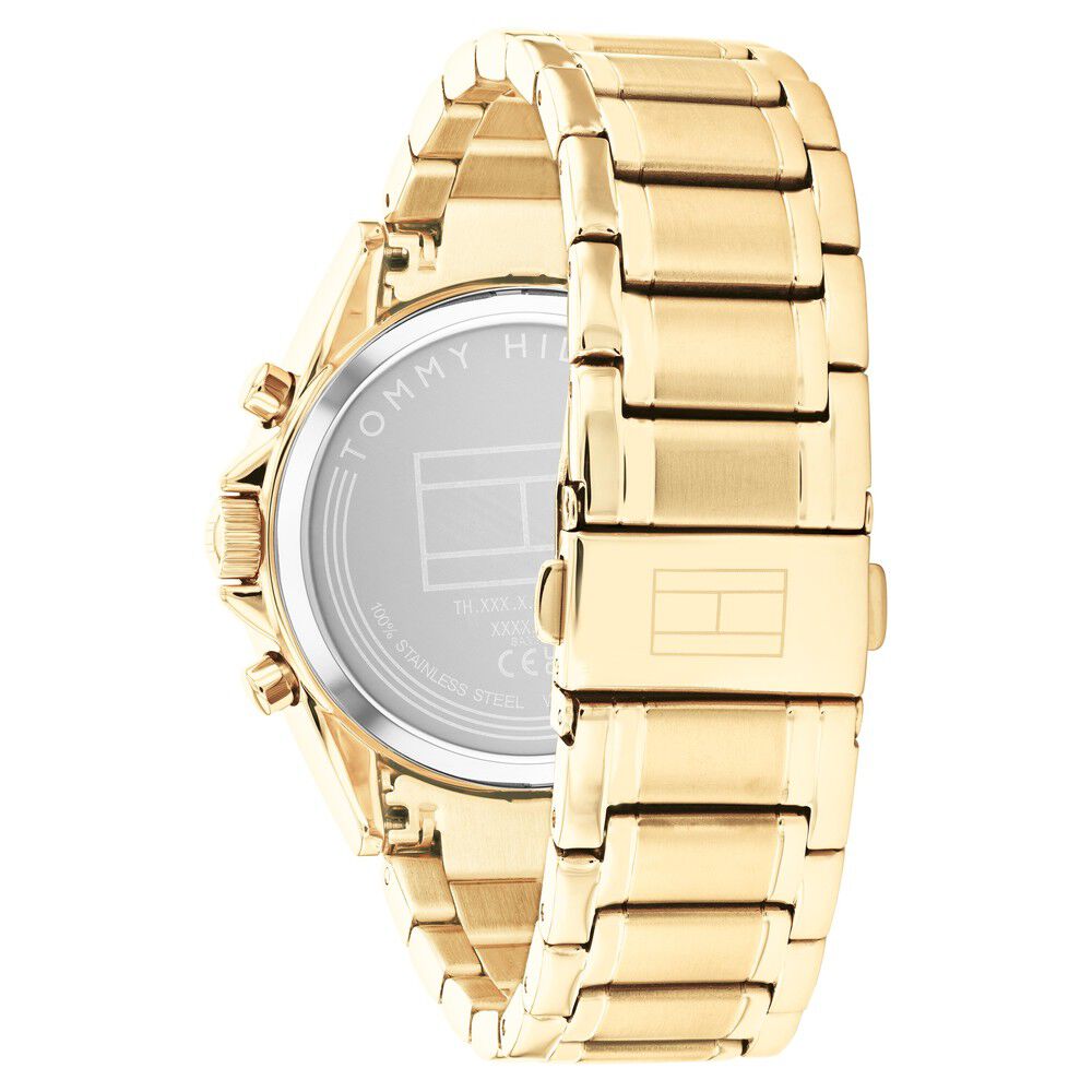 Tommy Hilfiger Quartz Analog Champagne Dial Stainless Steel Strap Watch For Women