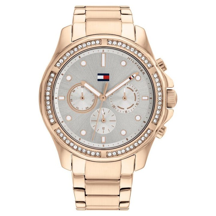 Tommy Hilfiger Quartz Multifunction Grey Dial Stainless Steel Strap Watch For Women