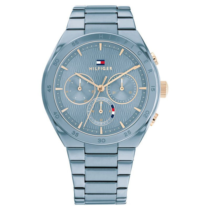 Tommy Hilfiger Quartz Multifunction Blue Dial Stainless Steel Strap Watch For Women