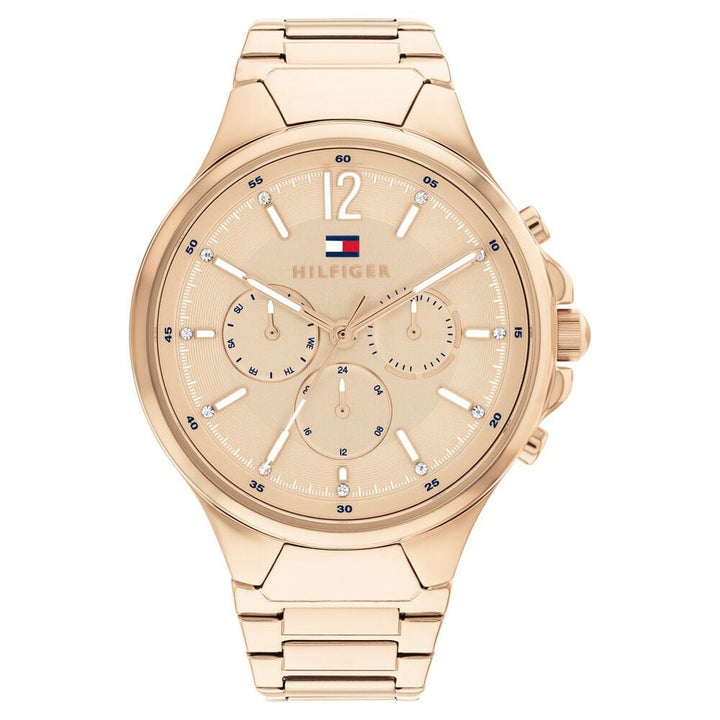 Tommy Hilfiger Gold Dial Golden Stainless Steel Strap Watch for Women TH1782597