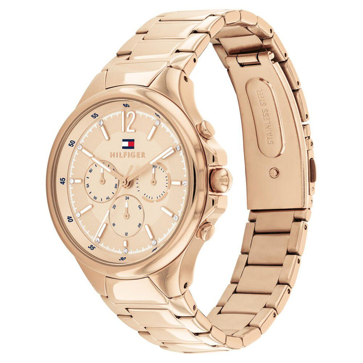 Tommy Hilfiger Gold Dial Golden Stainless Steel Strap Watch for Women TH1782597