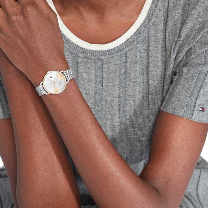 Tommy Hilfiger Quartz Multifunction Silver Dial Stainless Steel Strap Watch for Women TH1782604