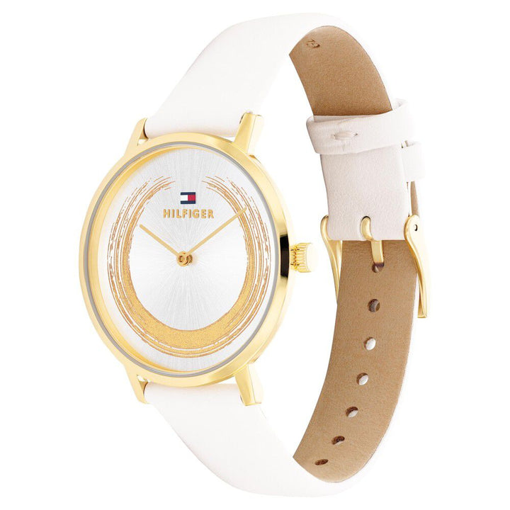 Tommy Hilfiger Quartz Multifunction Silver Dial Leather Strap Watch for Women TH1782605