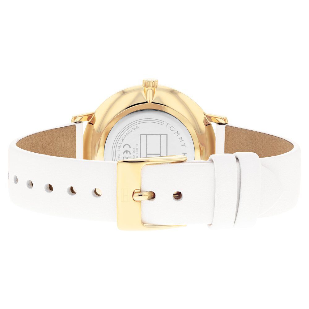 Tommy Hilfiger Quartz Multifunction Silver Dial Leather Strap Watch for Women TH1782605