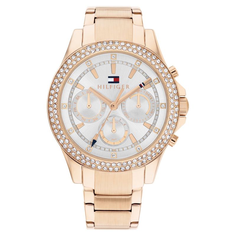 Tommy Hilfiger Quartz Multifunction Silver Dial Stainless Steel Strap ...