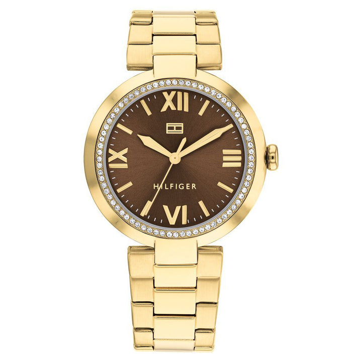 Tommy Hilfiger Quartz Analog Brown dial Stainless Steel Strap Watch for Women TH1782631