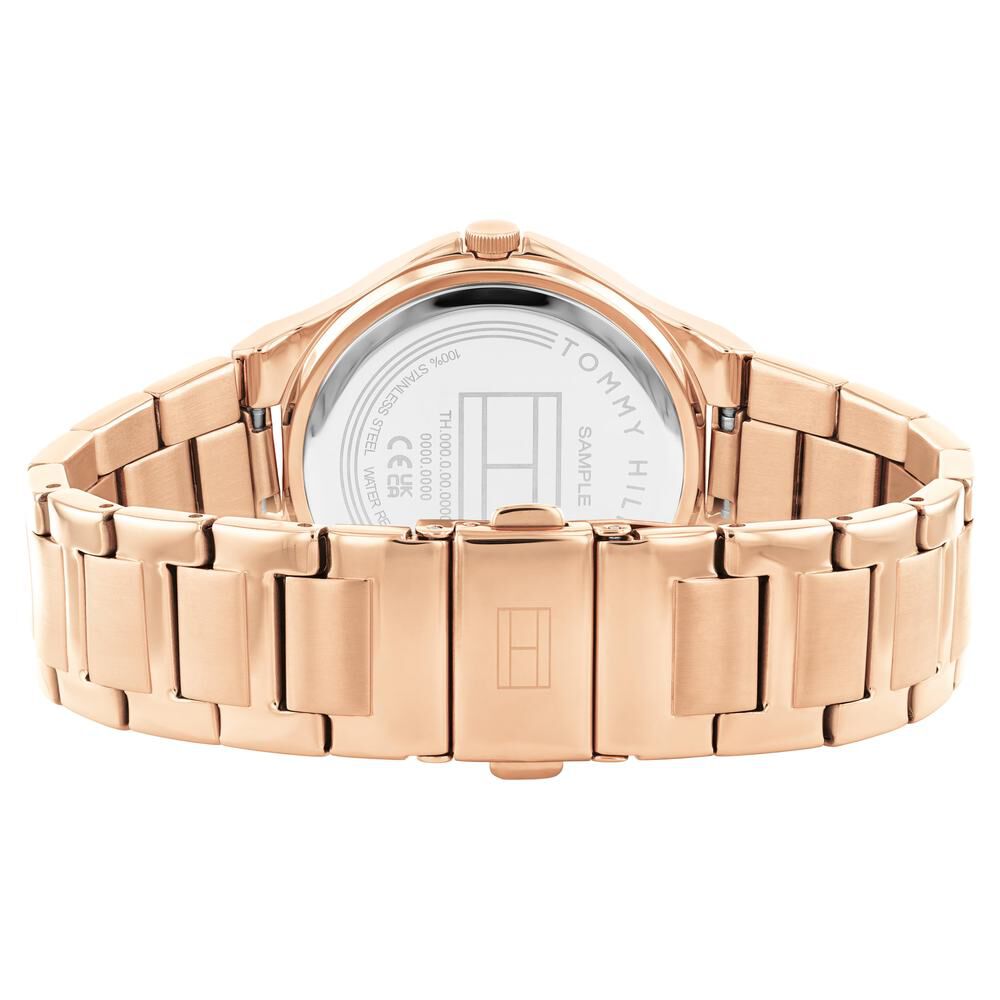 Tommy Hilfiger Quartz Analog Rose Gold Stainless Steel Strap For Women