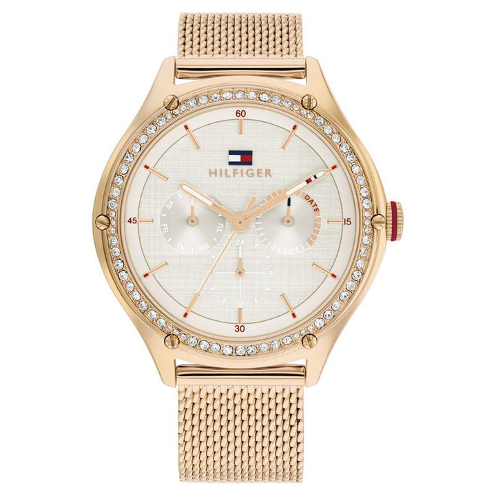 Tommy Hilfiger Quartz Multifunction Grey Dial Stainless Steel Strap Watch For Women