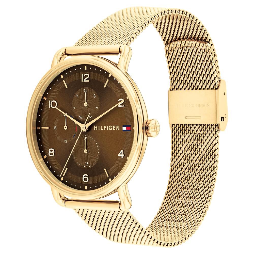 Tommy Hilfiger Quartz Multifunction Brown Stainless Steel Strap for Women TH1782663