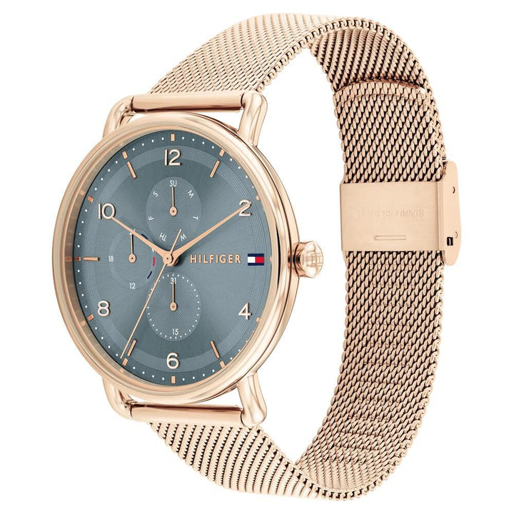 Tommy Hilfiger Quartz Multifunction Blue Stainless Steel Strap For Women