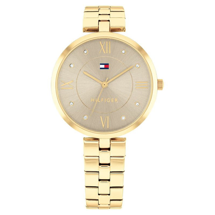 Tommy Hilfiger Quartz Analog Grey Stainless Steel Strap For Women