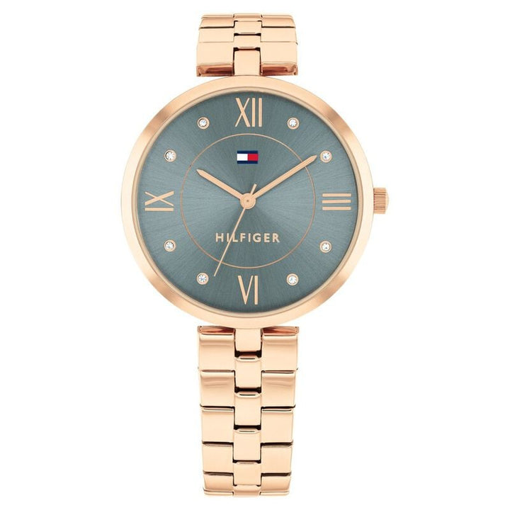 Tommy Hilfiger Quartz Analog Blue Stainless Steel Strap For Women