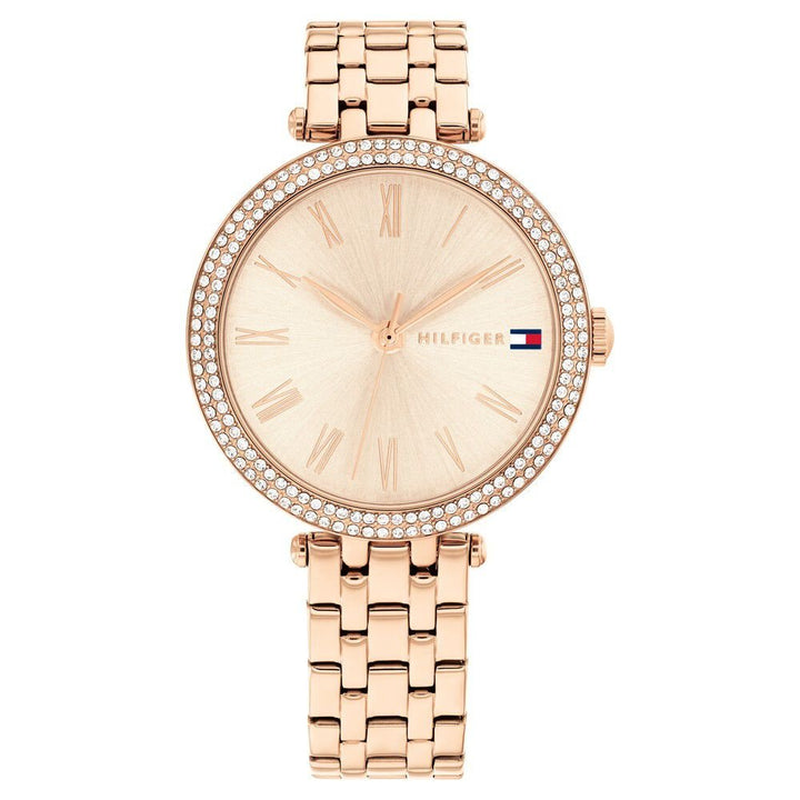 Tommy Hilfiger Quartz Analog Rose Gold Dial Rose Gold Stainless Steel Strap Watch for Women - The Watch Factory ®