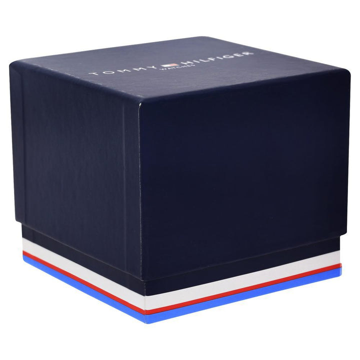 Tommy Hilfiger Quartz Analog with Day and Date Black Dial Metal Strap Watch for Men-NCTH1790961