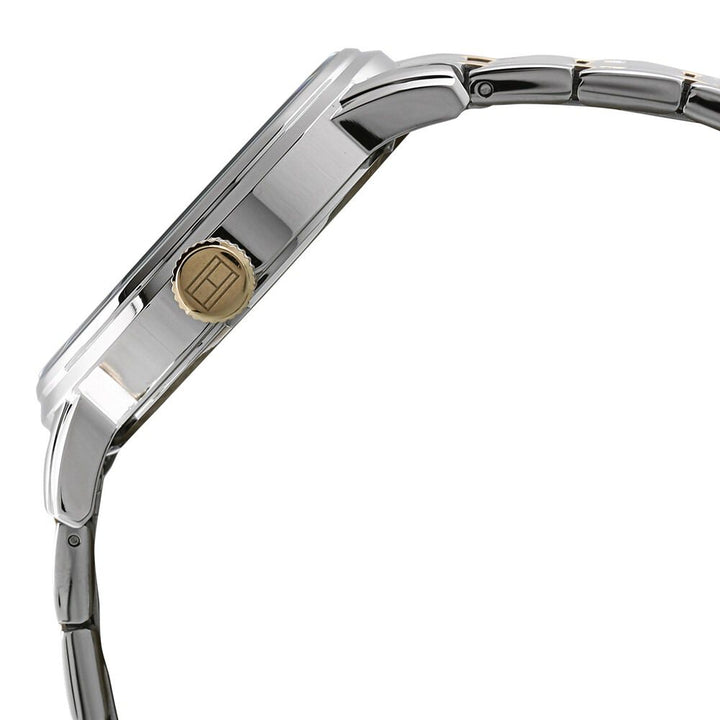 Tommy Hilfiger Quartz Analog with Date White Dial Metal Strap Watch for Men-NCTH1791214W