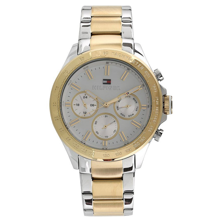 Tommy Hilfiger Quartz Multifunction White Dial Metal Strap Watch for Men-NCTH1791226W