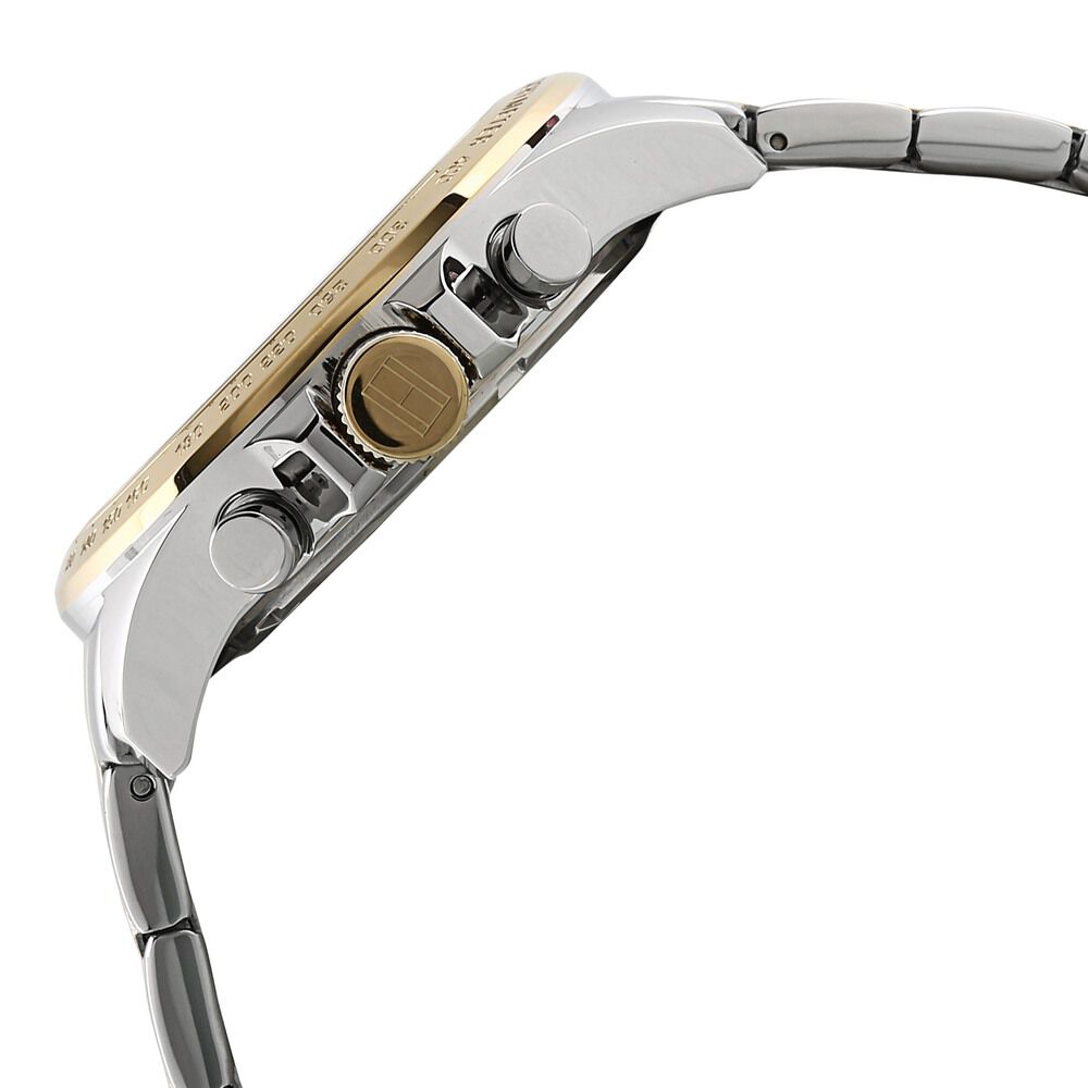 Tommy Hilfiger Quartz Multifunction White Dial Metal Strap Watch for Men-NCTH1791226W