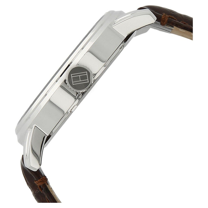 Tommy Hilfiger Quartz Analog Black Dial Leather Strap Watch for Men-NCTH1791238