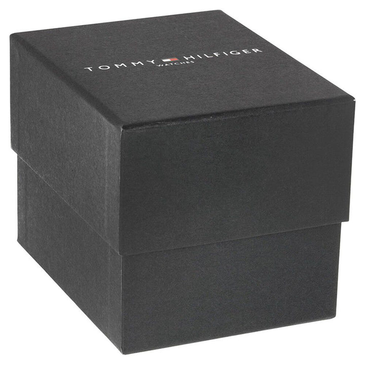 Tommy Hilfiger Quartz Analog Black Dial Leather Strap Watch for Men-NCTH1791238