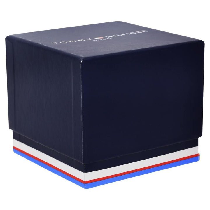 Tommy Hilfiger Quartz Multifunction Blue Dial Leather Strap Watch for Men-NCTH1791244