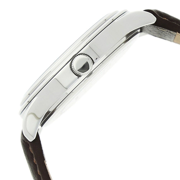 Tommy Hilfiger Quartz Analog with Day and Date White Dial Leather Strap Watch for Men-TH1791259W